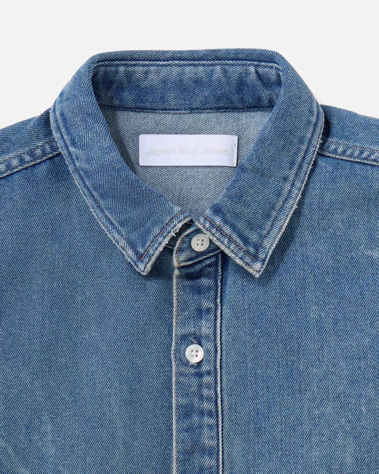 MEN | Light Oversized S/S Shirt 9oz Medium Indigo,MEDIUM INDIGO, large image number 5