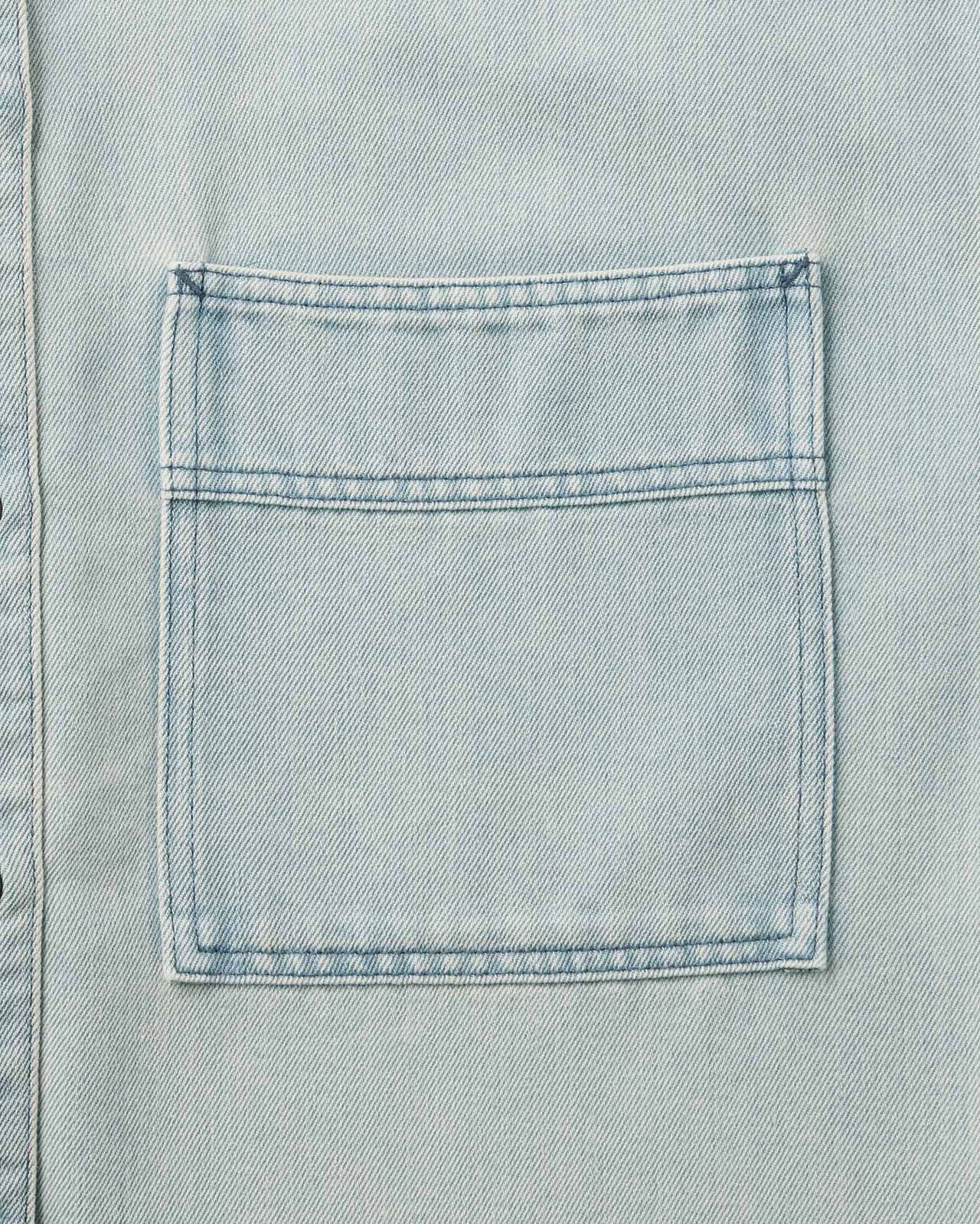 WOMEN | Light Denim Shirt 9oz,LIGHT INDIGO, large image number 4
