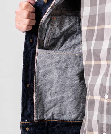 14.8oz Type 2 Denim Jacket,INDIGO, large image number 10