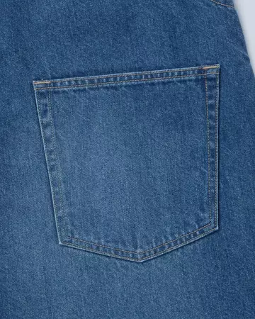 WOMEN | Denim Overalls 11oz Medium Indigo,MEDIUM INDIGO, large image number 7