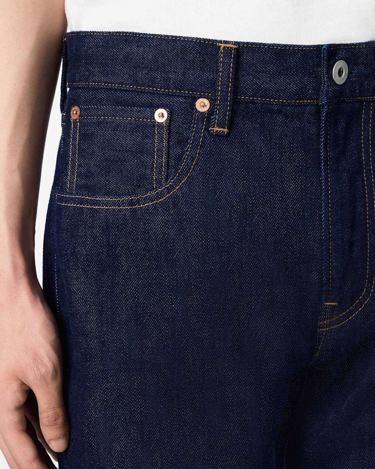 MEN | Selvedge Slim Jeans 14oz,INDIGO, large image number 3