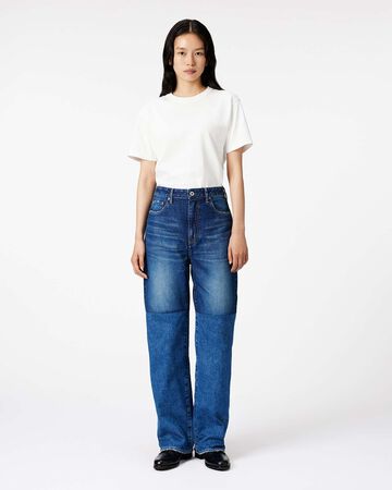 WOMEN | Switch Straight Jeans 11oz Medium Indigo,MEDIUM INDIGO, large image number 4