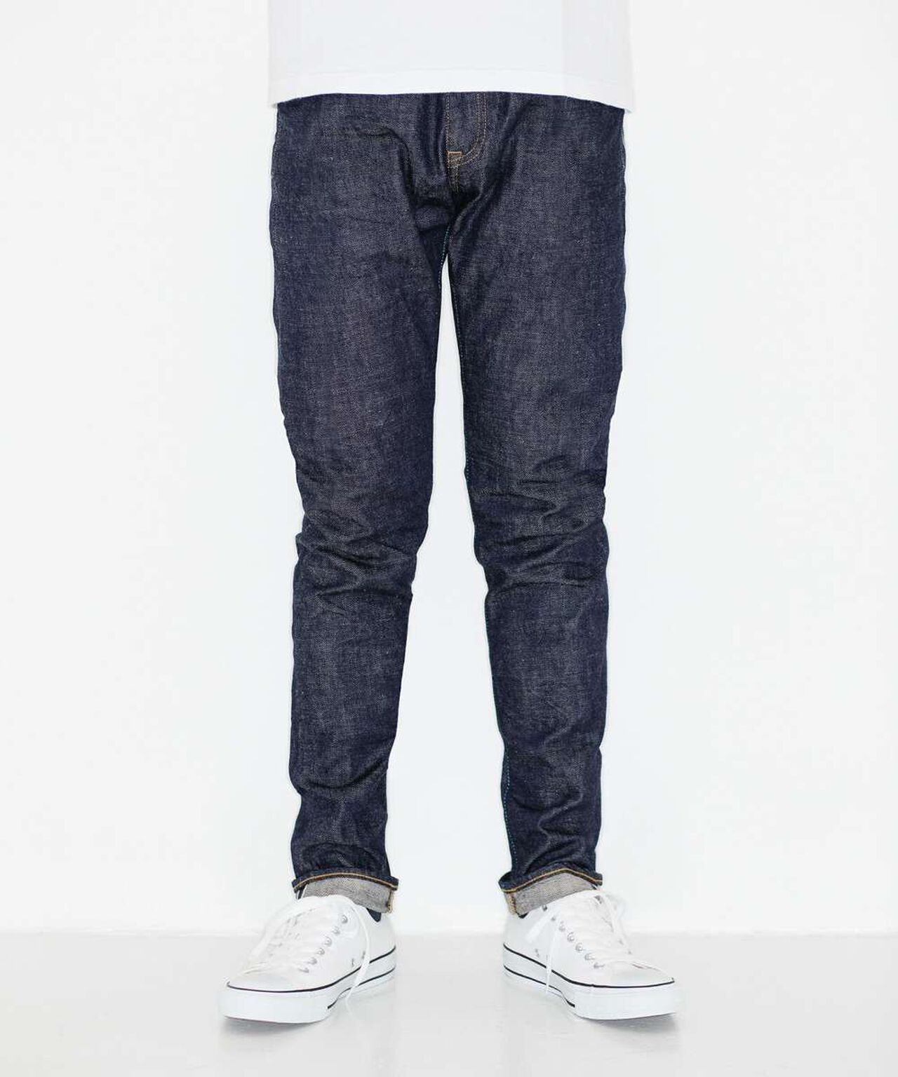 J204 12.5oz Africa Cotton Tapered Selvedge Jeans,INDIGO, large image number 0