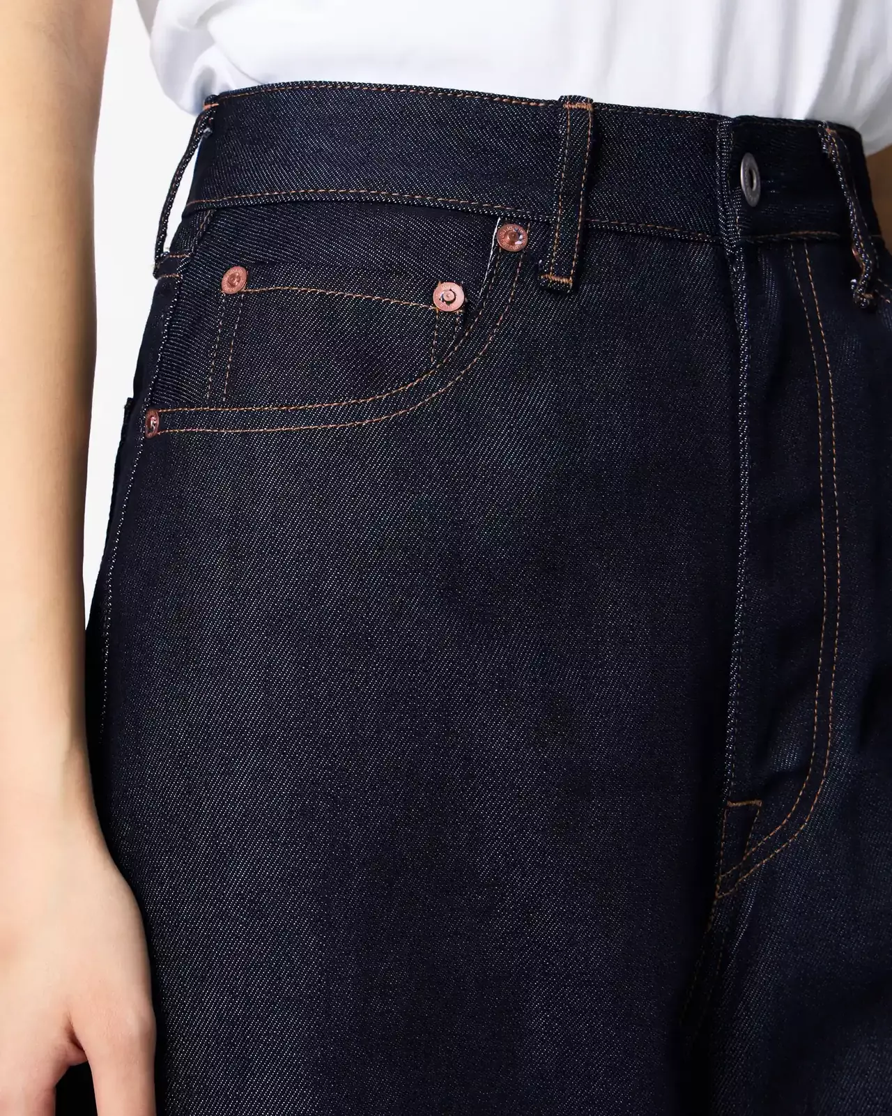 WOMEN | Light Loose Jeans 9oz Rigid,RIGID, large image number 3