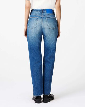 WOMEN | Selvedge Slim Straight Jeans 12oz Medium Indigo,MEDIUM INDIGO, large image number 2