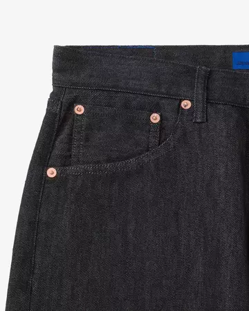 MEN | Light Wide Jeans 9oz Black,BLACK, large image number 9