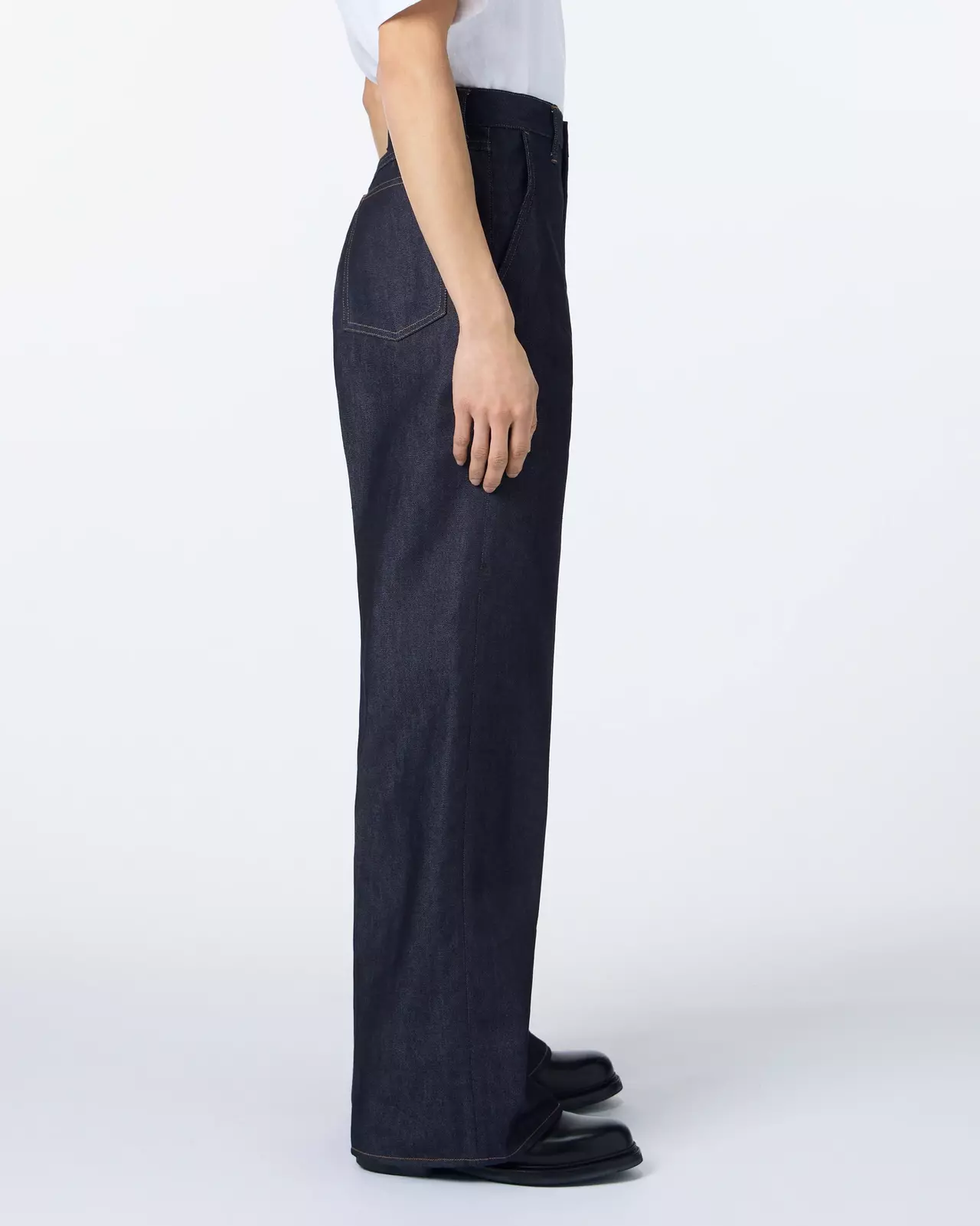 MEN | Light Wide Press Trousers 9oz Rigid,RIGID, large image number 1