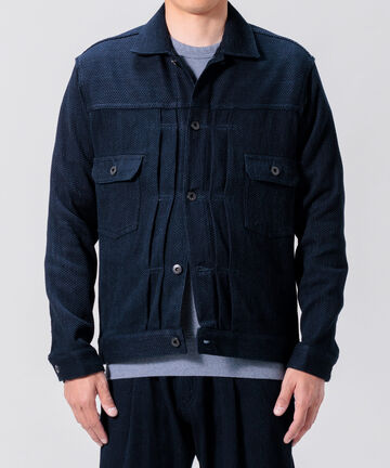 Sashiko Type 2 Jacket,INDIGO, large image number 0