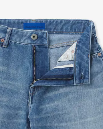 WOMEN | Light Baggy Jeans 9oz Medium Indigo,MEDIUM INDIGO, large image number 5
