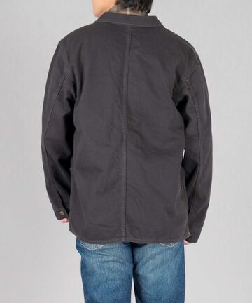 Organic Drill Coverall Jacket,NATURAL, large image number 2