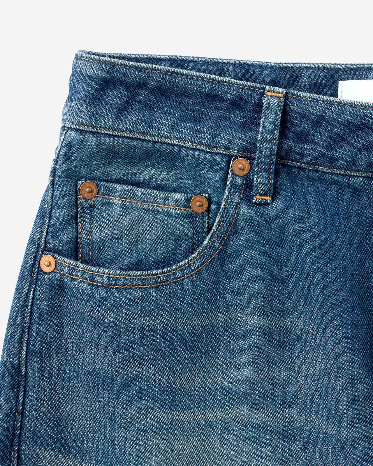 WOMEN | Light Tapered Jeans 9oz  Medium Indigo,MEDIUM INDIGO, large image number 8
