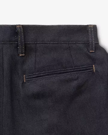 MEN | Light Two Tuck Loose Trousers 9oz Rigid,RIGID, large image number 7