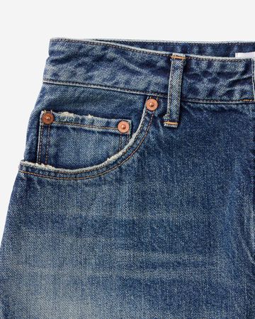 WOMEN | Skew Straight Jeans 11oz Medium Indigo,MEDIUM INDIGO, large image number 8