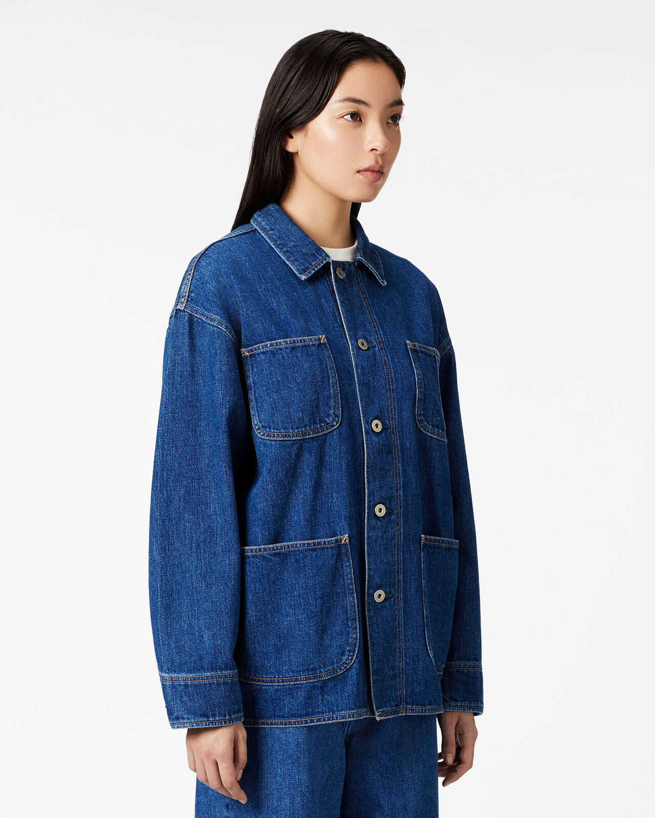 WOMEN | Selvedge Coveralls 12oz Medium Indigo,MEDIUM INDIGO, large image number 1