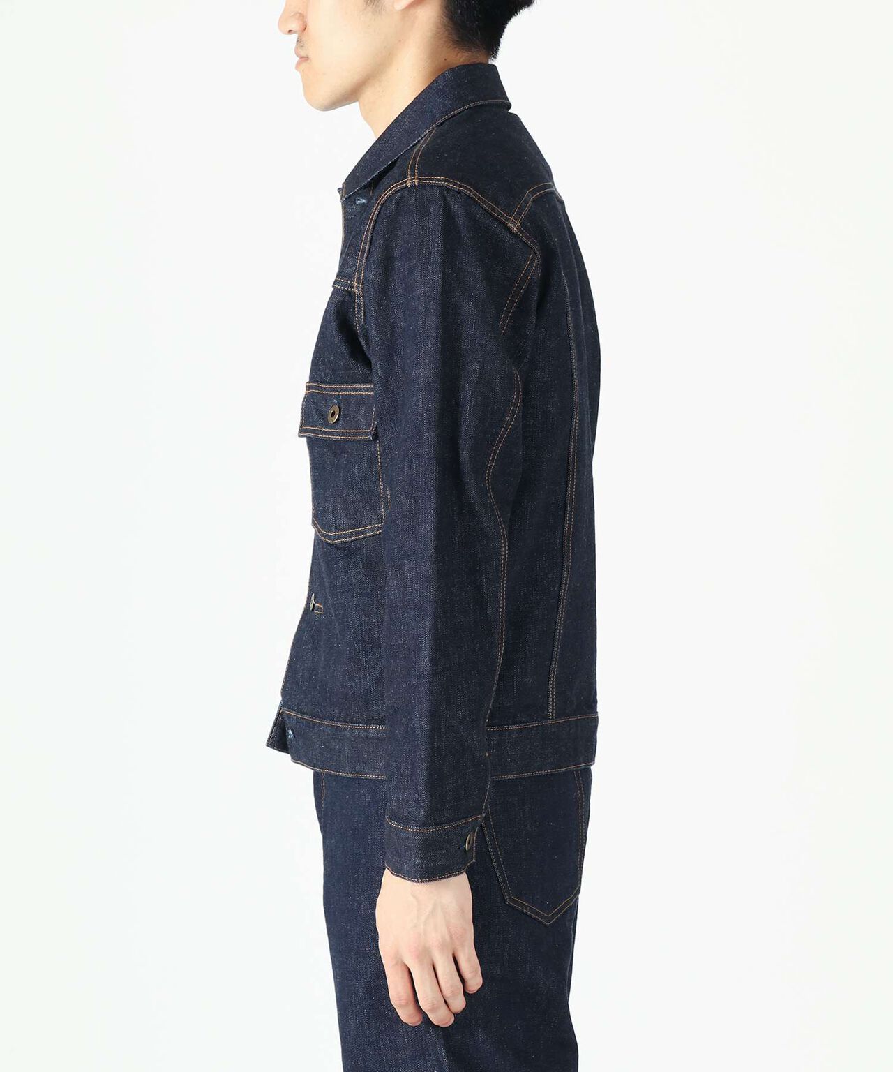 14.8oz Type 2 Denim Jacket,INDIGO, large image number 2