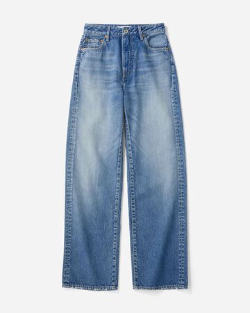 WOMEN | Pkt Straight Jeans 11oz Medium Indigo,MEDIUM INDIGO, large image number 4
