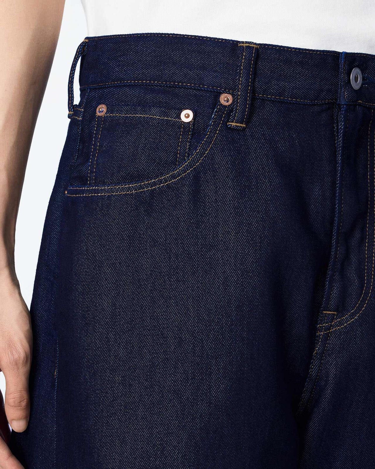 MEN | Light Curve Jeans 9oz,INDIGO, large image number 3