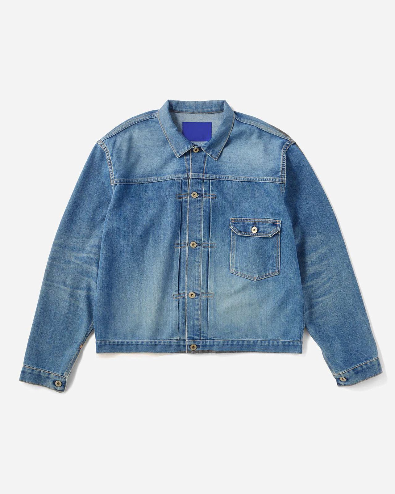 MEN | Light Type 1 Denim Jacket 9oz Medium Indigo,MEDIUM INDIGO, large image number 4