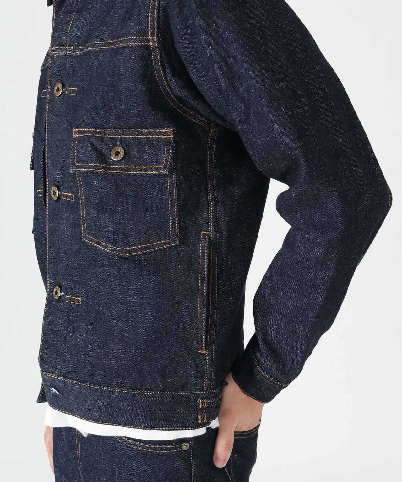 14.8oz Type 2 Denim Jacket,INDIGO, large image number 5