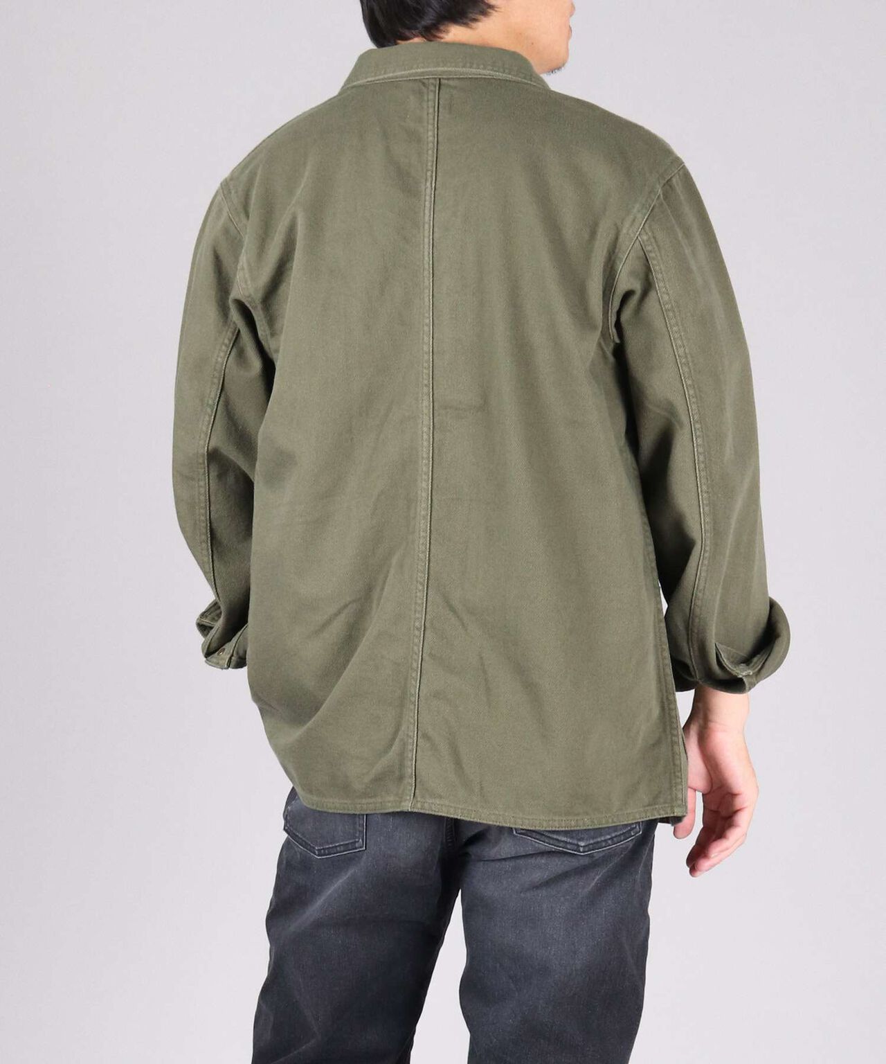 Organic Drill Coverall Jacket,NATURAL, large image number 14
