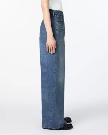 MEN | ReDESIGN Skew Wide Jeans 12oz Dark Indigo,DARK INDIGO, large image number 1
