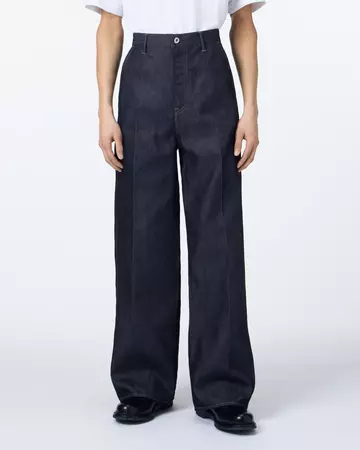 MEN | Light Wide Press Trousers 9oz Rigid,RIGID, large image number 0