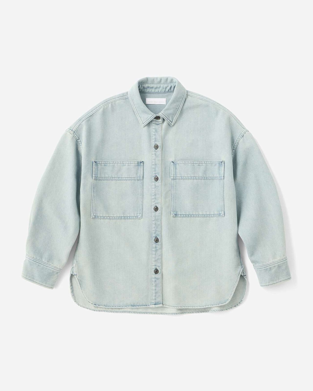 WOMEN | Light Denim Shirt 9oz,LIGHT INDIGO, large image number 3