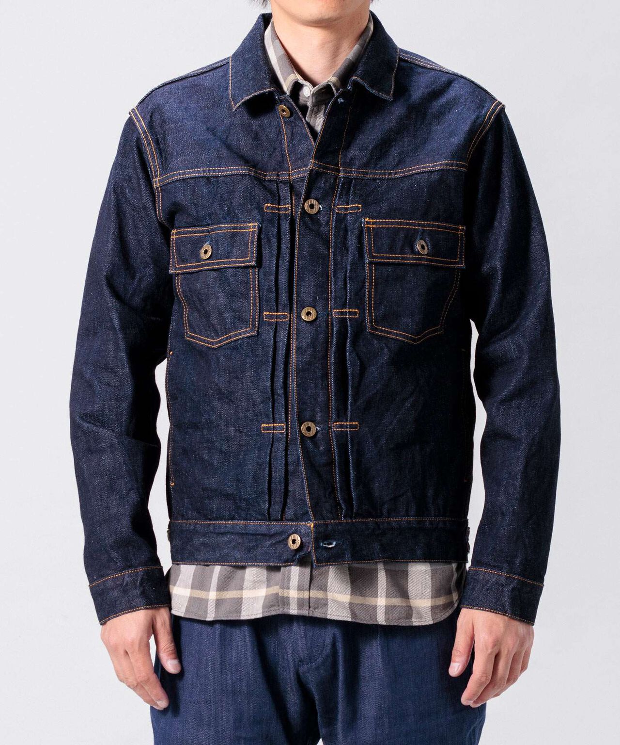 14.8oz Type 2 Denim Jacket,INDIGO, large image number 11