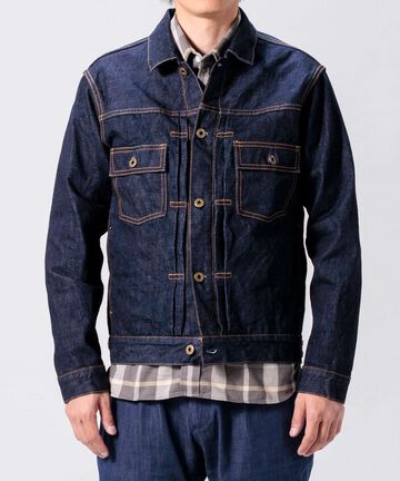 14.8oz Type 2 Denim Jacket,INDIGO, large image number 11