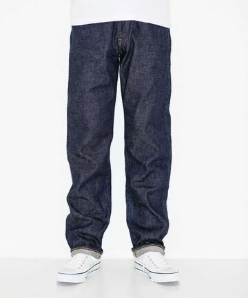J401 14.8oz US Cotton Classic Straight Selvedge Jeans,INDIGO, large image number 0