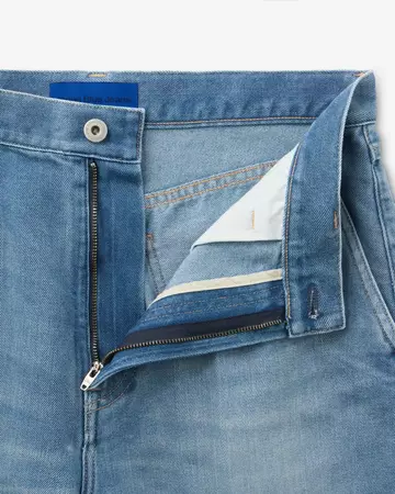 MEN | Light Wide Press Trousers 9oz Medium Indigo,MEDIUM INDIGO, large image number 5