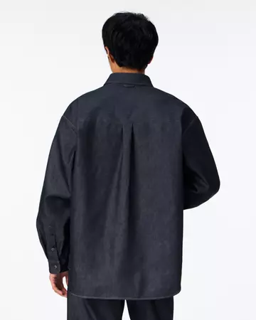 MEN | Light Denim Relax Shirt 7oz Rigid,RIGID, large image number 2