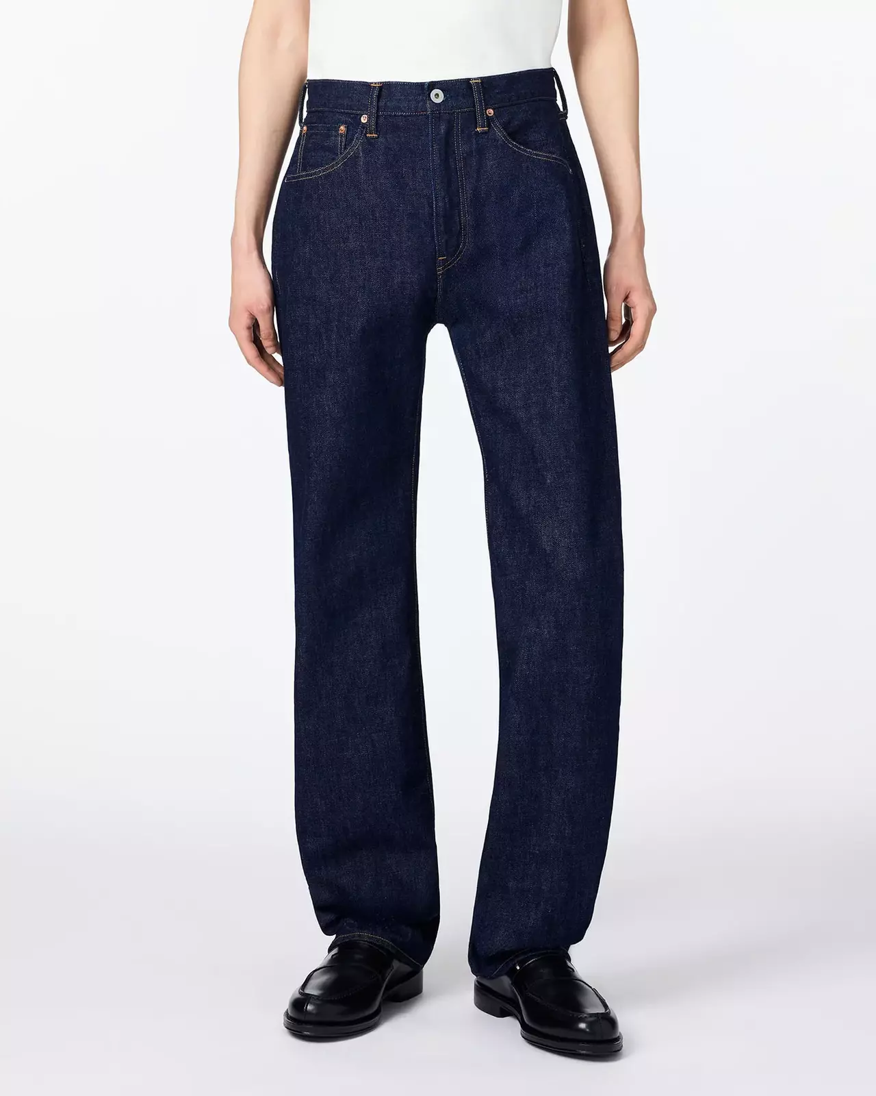 MEN | Selvedge Wide Jeans 14oz,INDIGO, large image number 0