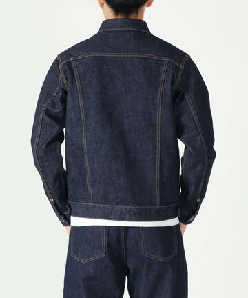 14.8oz Type 2 Denim Jacket,INDIGO, large image number 3