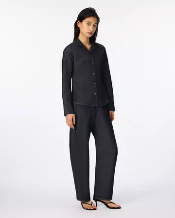 WOMEN | Light Denim Compact Shirt 7oz Rigid,RIGID, large image number 5