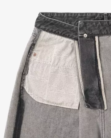 WOMEN | Wrap Straight Jeans 11oz Washed Black,BLACK, large image number 6