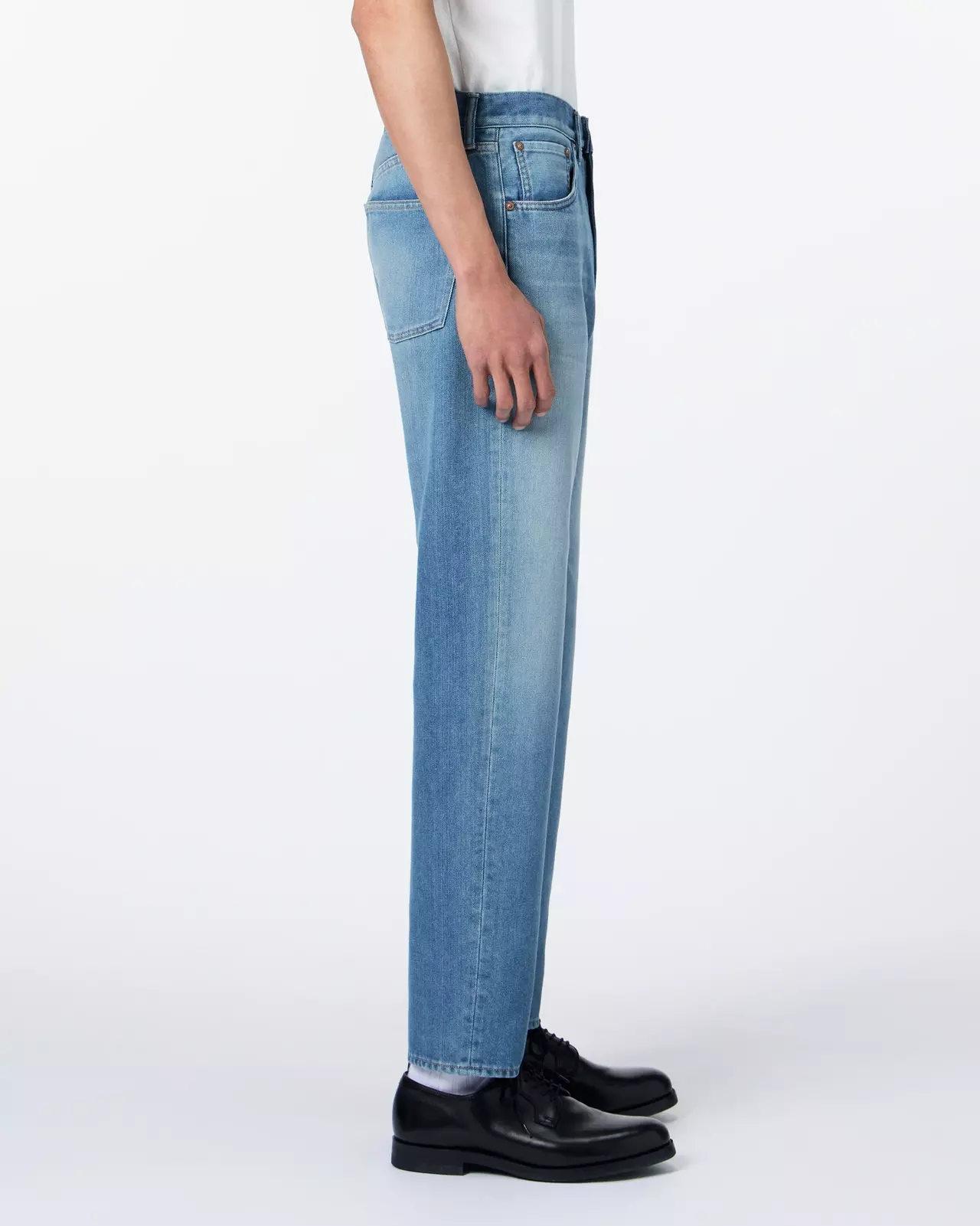 MEN | Light Tapered Jeans 9oz Medium Indigo,MEDIUM INDIGO, large image number 1