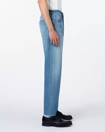 MEN | Light Tapered Jeans 9oz Medium Indigo,MEDIUM INDIGO, large image number 1