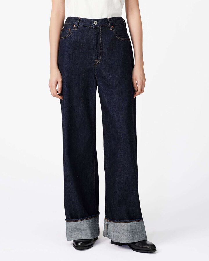 WOMEN | Selvedge Wide Straight Jeans 12oz,, medium