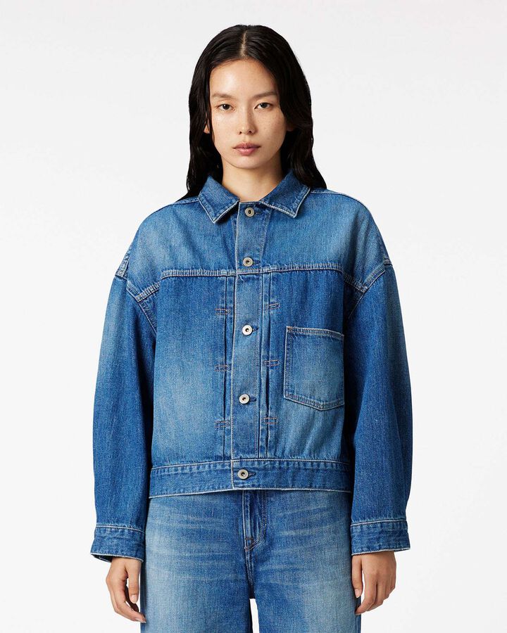 WOMEN | Selvedge Denim Jacket 12oz Medium Indigo,, medium