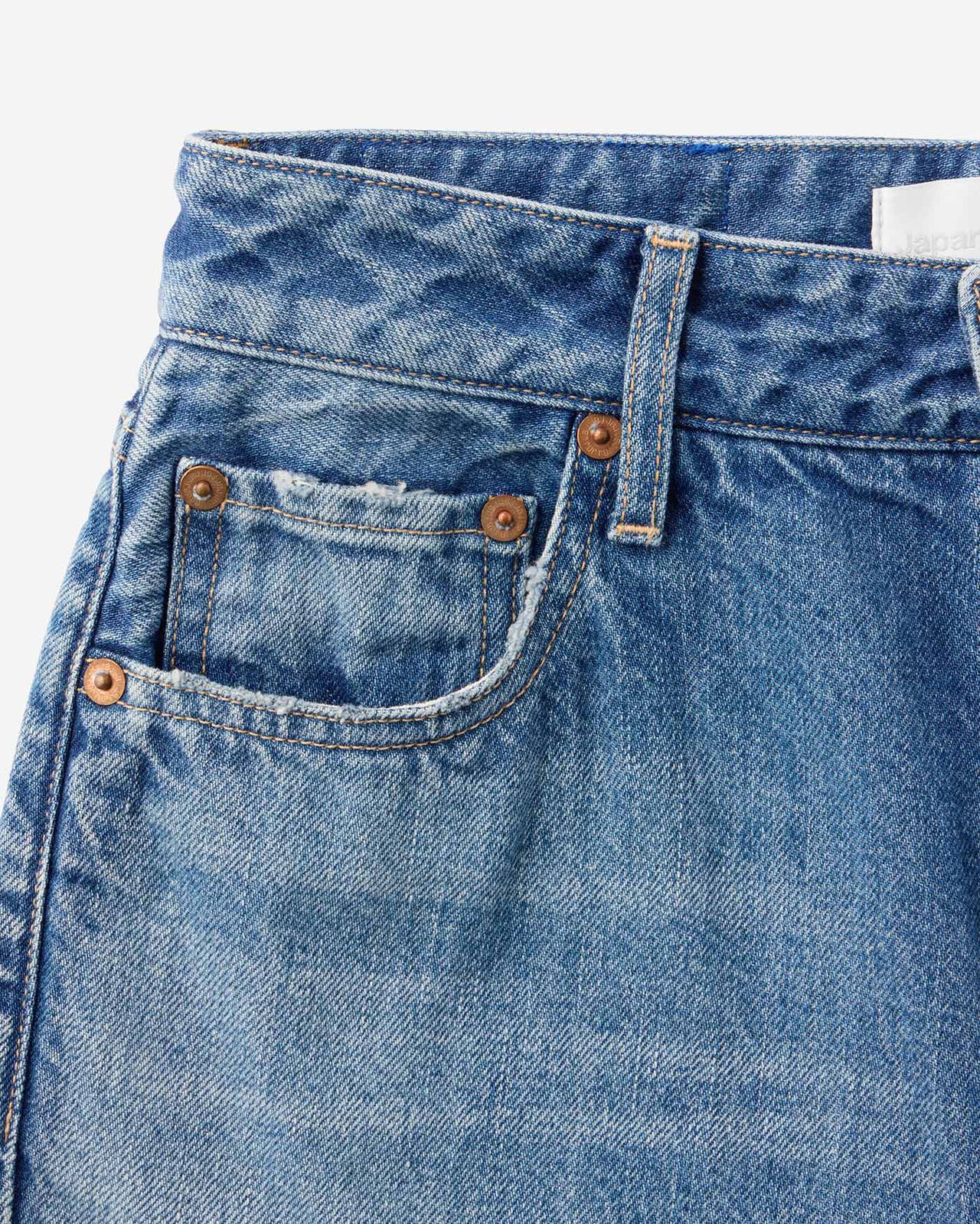 WOMEN | Pkt Straight Jeans 11oz Medium Indigo,MEDIUM INDIGO, large image number 8