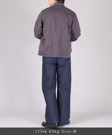 Sulphur Dyed Loose Satin Fatigue Jacket,OLIVE, large image number 14