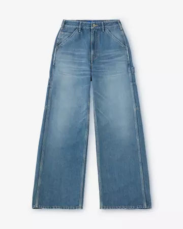 WOMEN | Light Painter Pants 9oz Medium Indigo,MEDIUM INDIGO, large image number 5