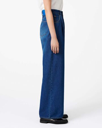 WOMEN | Light Wide Jeans 9oz Medium Indigo,MEDIUM INDIGO, large image number 1