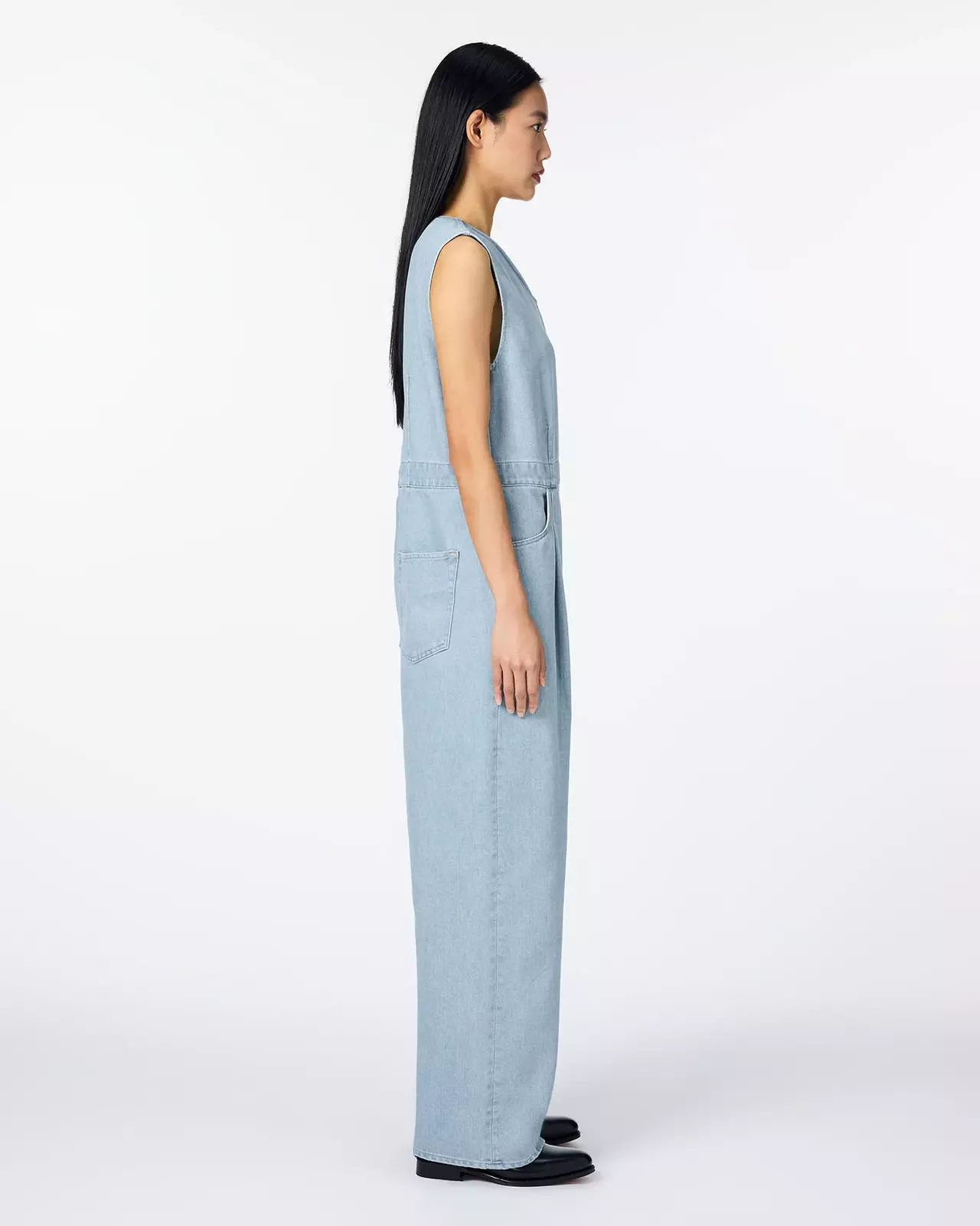 WOMEN | Light Denim Overalls 9oz Light Indigo,LIGHT INDIGO, large image number 1