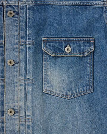 WOMEN | Cutoff Denim Jacket 11oz Medium Indigo,MEDIUM INDIGO, large image number 6
