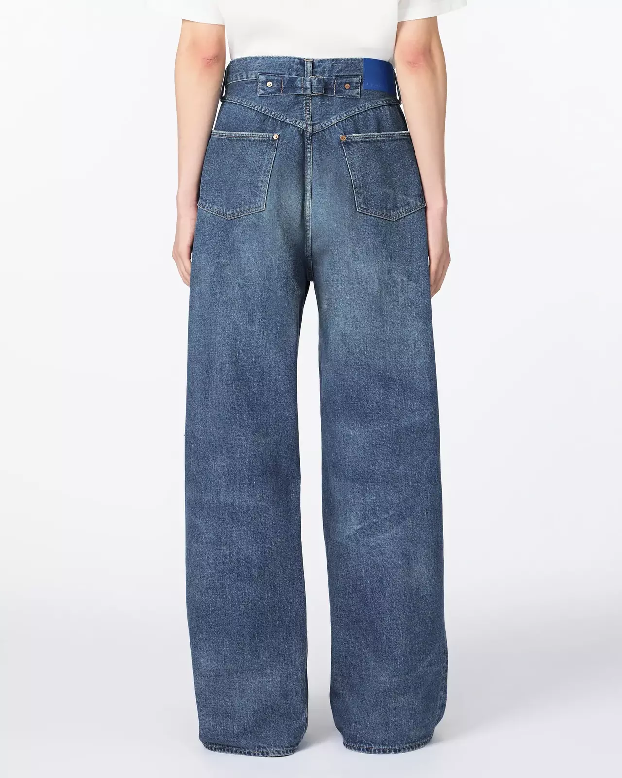 MEN | ReDESIGN Skew Wide Jeans 12oz Dark Indigo,DARK INDIGO, large image number 2