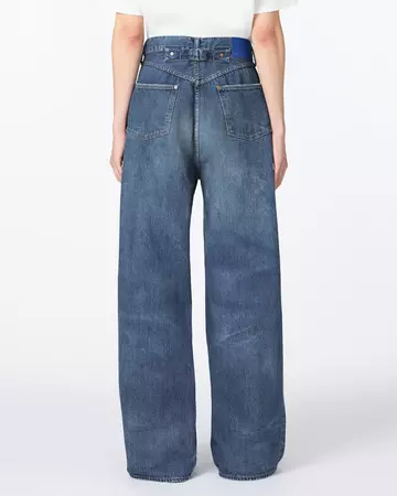 MEN | ReDESIGN Skew Wide Jeans 12oz Dark Indigo,DARK INDIGO, large image number 2