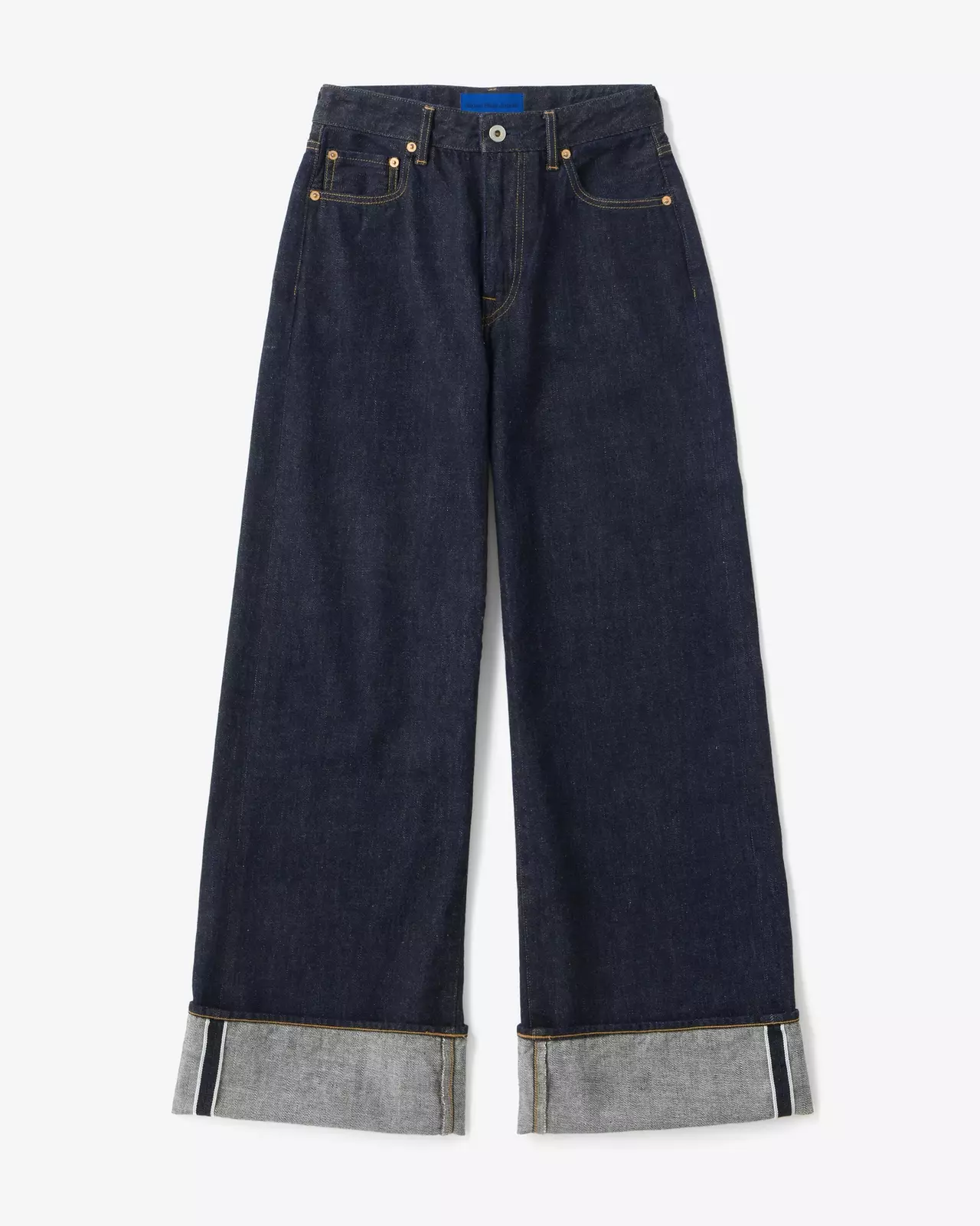WOMEN | Selvedge Wide Straight Jeans 12oz,INDIGO, large image number 4