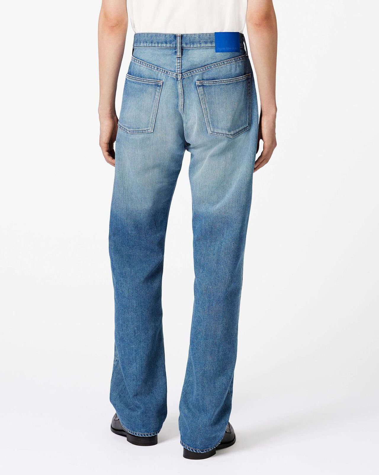 MEN | Light Wide Jeans 9oz Medium Indigo,MEDIUM INDIGO, large image number 2